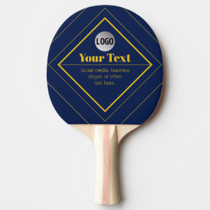 Pala De Ping Pong Tu logotipo y plantilla de diseño personalizable