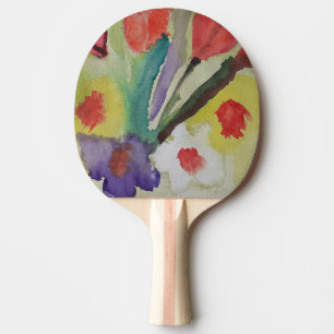 Pala De Ping Pong Tulipanes abstractos y flores de primavera