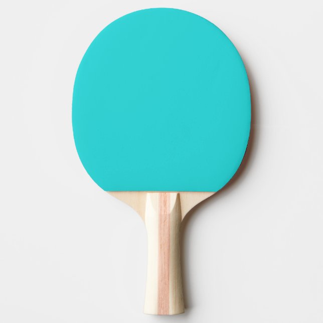 Pala De Ping Pong Turquesa Medio Color Sólido (Anverso)