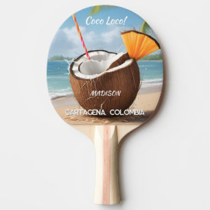 Pala De Ping Pong Ubicación personalizada Coco Loco