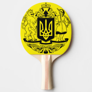 Pala De Ping Pong Ucrania Gran escudo de armas