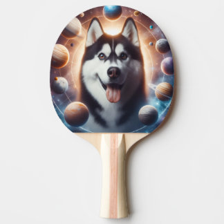 Pala De Ping Pong Um PET no espaço