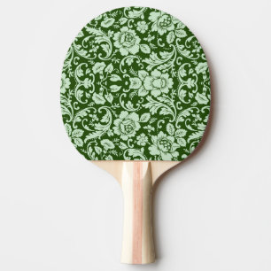 Pala De Ping Pong Un damasco floral antiguo
