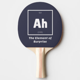 Pala De Ping Pong Un elemento gracioso de la ciencia de la química 