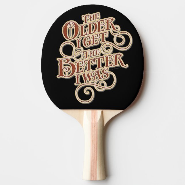 Pala De Ping Pong Un mejor más viejo (Anverso)