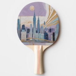 Pala De Ping Pong Un paisaje urbano lunar
