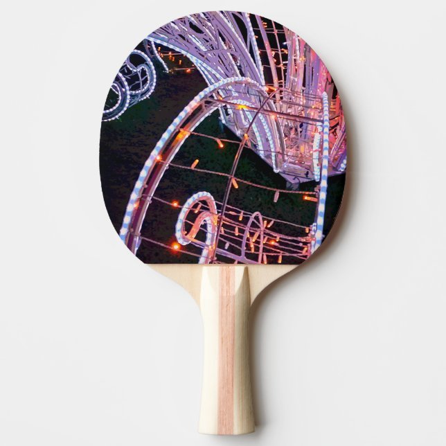Pala De Ping Pong Un remolino de luces rosas (Anverso)