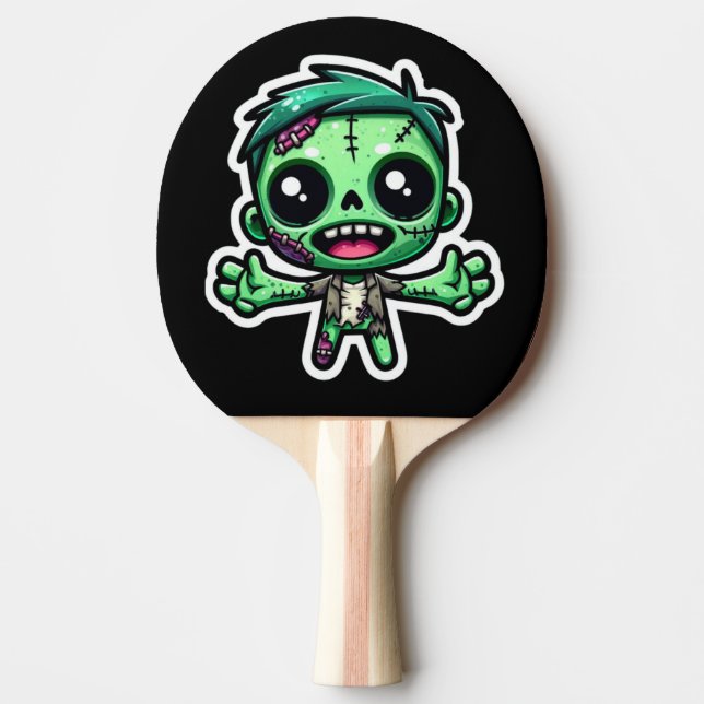 Pala De Ping Pong Un zombi divertido (Anverso)