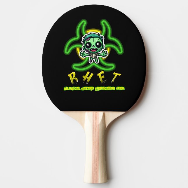 Pala De Ping Pong Un zombi divertido (Anverso)