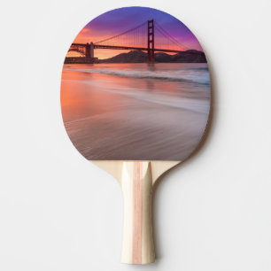 Pala De Ping Pong Una captura de puente Golden Gate de San Francisco