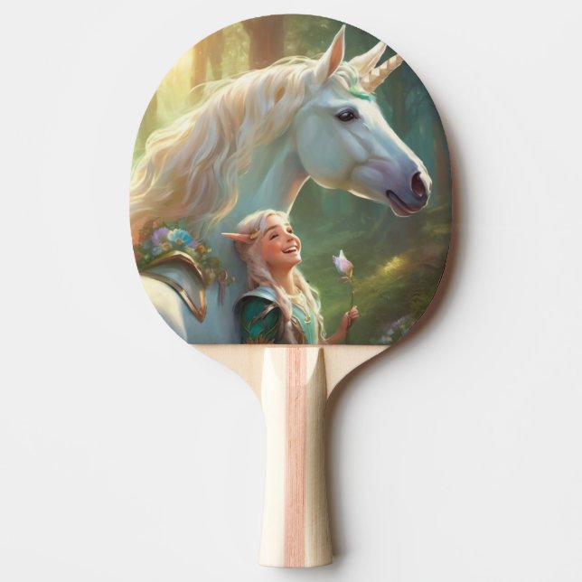 Pala De Ping Pong Unicornio (Anverso)