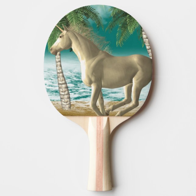 Pala De Ping Pong Unicornio juguetón (Anverso)