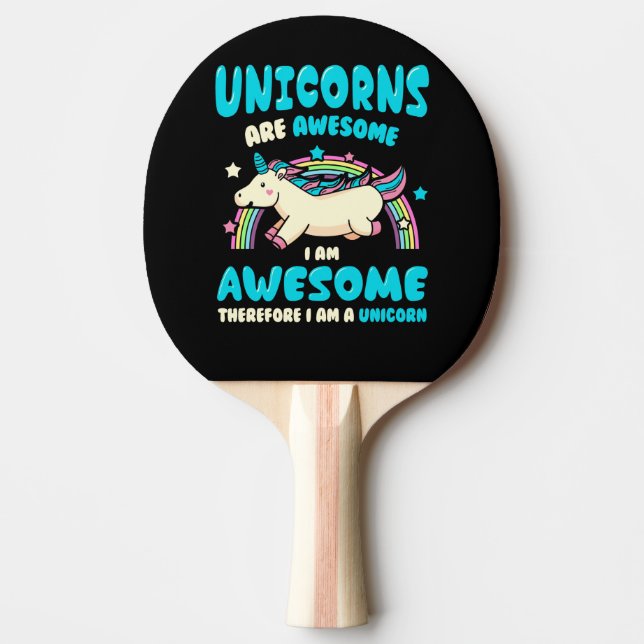 Pala De Ping Pong Unicornio mágico (Anverso)