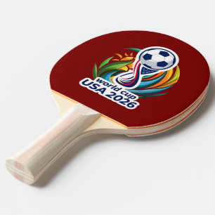 Pala De Ping Pong Unidos por el Juego: Diseño de Celebración de Fútb