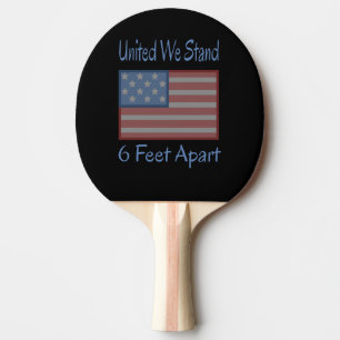 Pala De Ping Pong United We Stand 6 Feed Apart Bandera De Estados Un