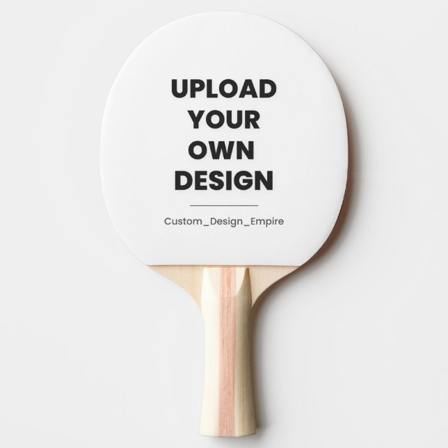 Pala De Ping Pong Upload Your Own Design Here | Custom Template (Anverso)