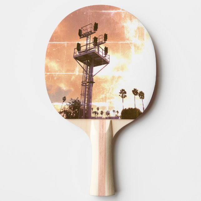 Pala De Ping Pong Urban Rustic Cityscape Riding Rails Two  (Anverso)