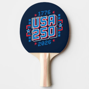 Pala De Ping Pong USA 250 - 1776 a 2026 Pixel Art
