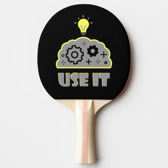 Pala De Ping Pong Usa tu cerebro (Anverso)