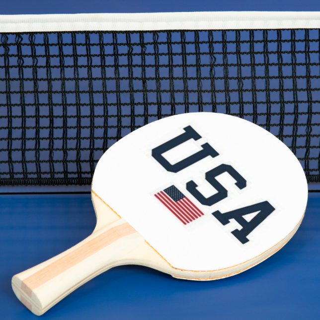 Pala De Ping Pong USA varsity letters American Flag Gym Sports  (in situ)