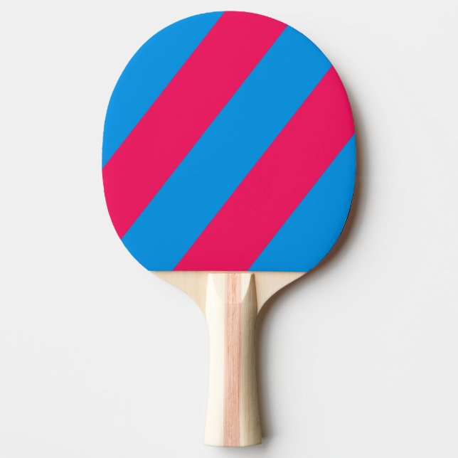 Pala De Ping Pong Uva Eléctrica Retro Rayas Audaces (Anverso)