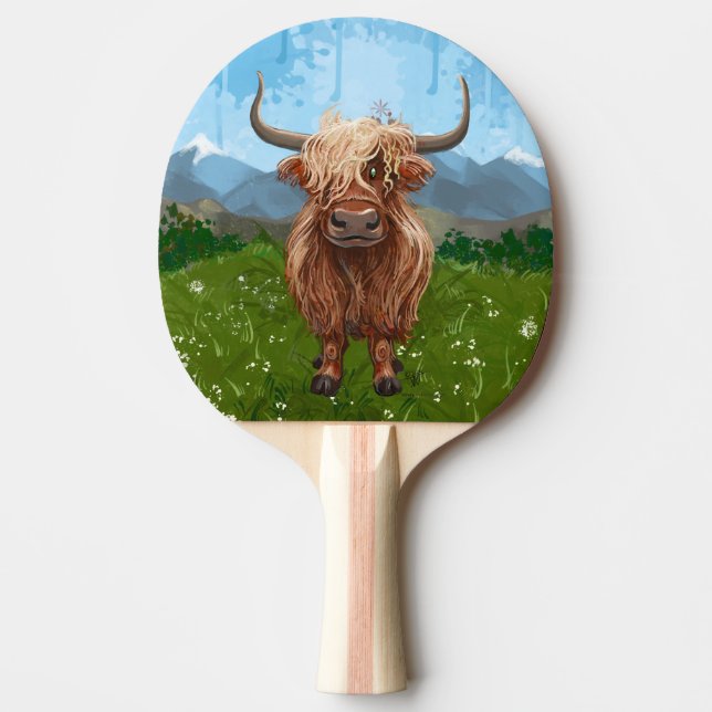 Pala De Ping Pong Vaca Ping Pong Highland (Anverso)