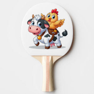 Pala De Ping Pong vaca/pollo personalizado lindo