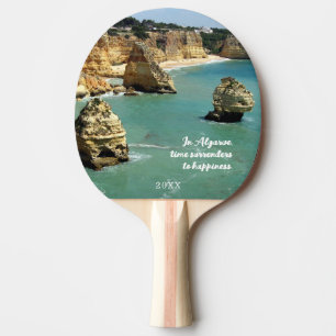 Pala De Ping Pong Vacaciones en la playa de Algarve en Portugal