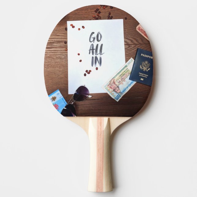 Pala De Ping Pong Vamos, Viajar Toma Riesgo (Anverso)