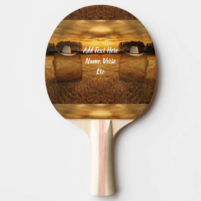 Pala De Ping Pong Vaquero (Anverso)