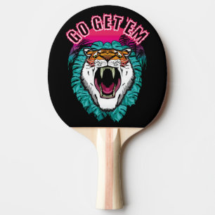 Pala De Ping Pong Ve a por ellos - Diseño gráfico Tiger Face