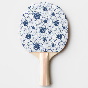 Pala De Ping Pong Veleros en el modelo del mar