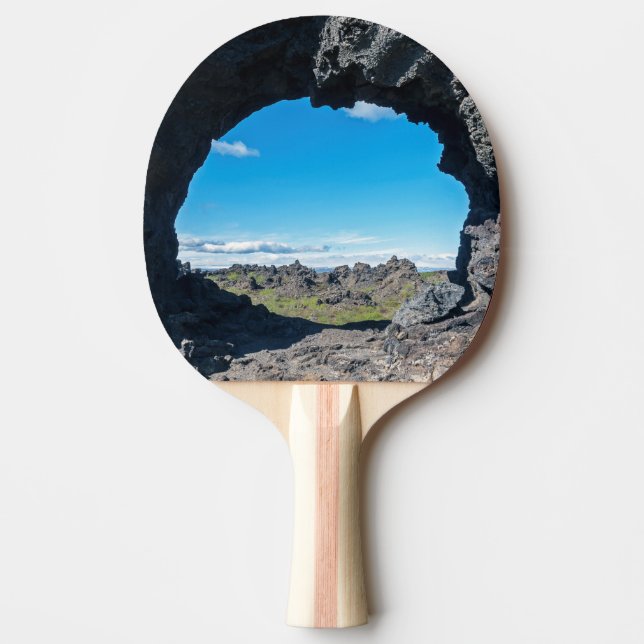Pala De Ping Pong Ventana de lava en Dimmuborgir, zona de Myvatn - I (Anverso)