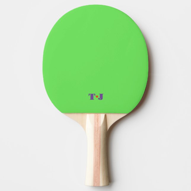 Pala De Ping Pong Verde brillante (Anverso)