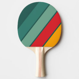 Pala De Ping Pong Verde Negrita Rayada