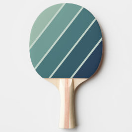 Pala De Ping Pong Verde Oceánico Rayado Audaz Nostálgico