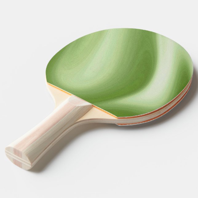 Pala De Ping Pong Verde remolino (Ángulo frontal)