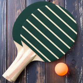 Pala De Ping Pong Verde Salvia a Rayas y Liso