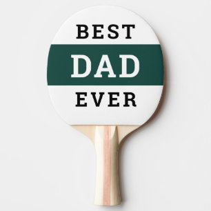 Pala De Ping Pong Verde y blanco Feliz Día del Padre, el mejor padre