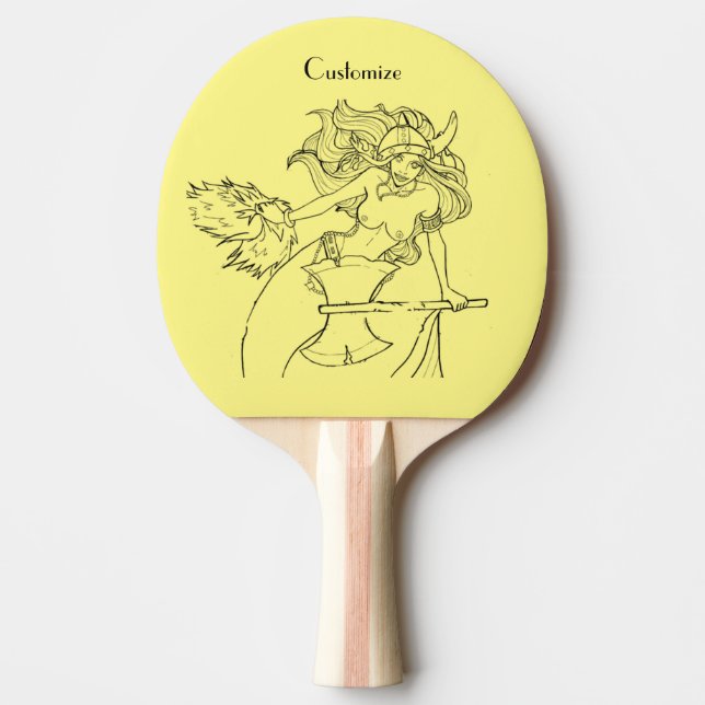 Pala De Ping Pong Viking Mermaid Warrior Thunder_Cove (Anverso)