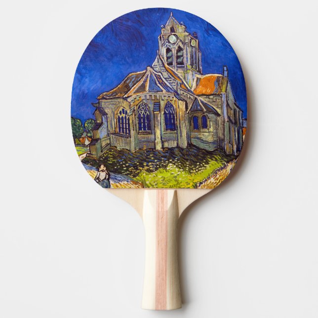 Pala De Ping Pong Vincent van Gogh - La Iglesia de Auvers (Anverso)
