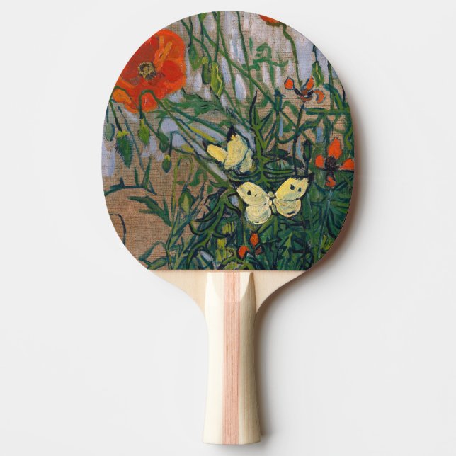 Pala De Ping Pong Vincent van Gogh - Mariposas y Papas (Anverso)