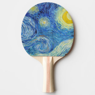Pala De Ping Pong Vincent Van Gogh Noche Estrellada Arte Antiguo Ref
