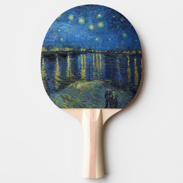 Pala De Ping Pong Vincent van Gogh - Noche estrellada sobre el Ródan (Anverso)