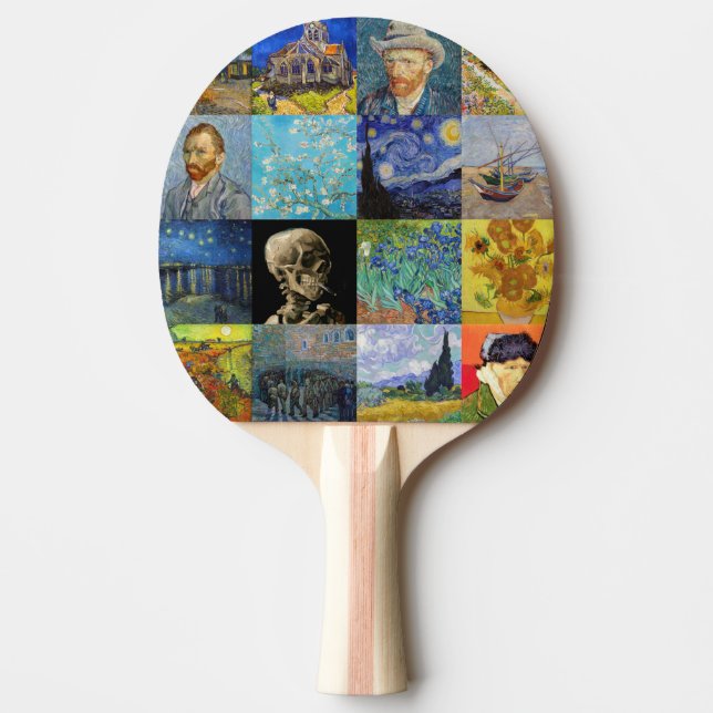 Pala De Ping Pong Vincent van Gogh - Piquetas maestras del mosaico (Anverso)
