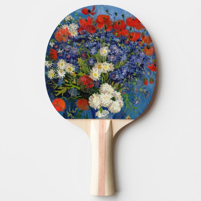 Pala De Ping Pong Vincent van Gogh - Vase con Cornflowers & Poppies (Anverso)