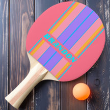 Vintage 80s Amanecer Neon Tablas Rayas con Nombre