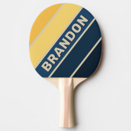Pala De Ping Pong Vintage Beach Sand Bold Stried with Name