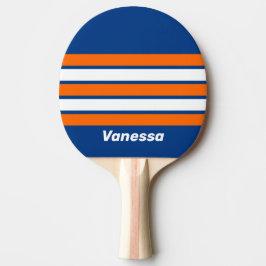 Pala De Ping Pong Vintage Big City Across Striping with Name