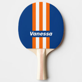 Pala De Ping Pong Vintage Big City Pin Stripes with Name